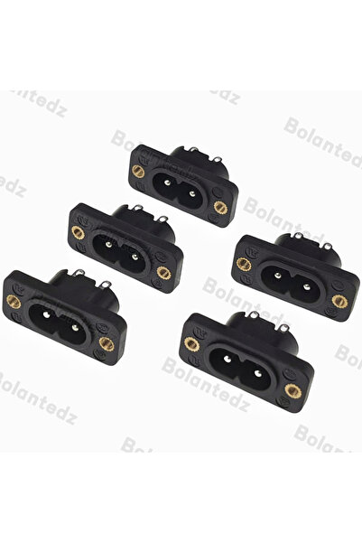 Choice 5 قطع/مجموعة قابس طاقة IE320 C8 أسود ثنائي الأطراف، مدخل قابس طاقة ثنا...