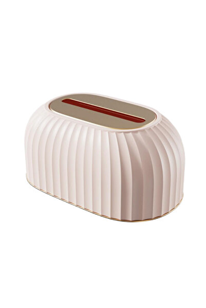 Choice صندوق ورقي منزلي مكون من قطعة واحدة باللون الوردي، مزود بنابض، ومستوى ...