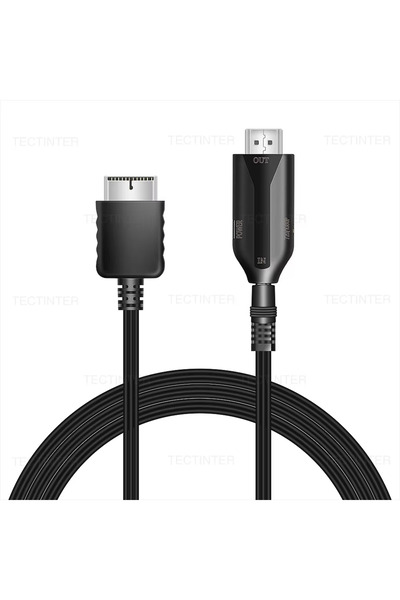 Choice محول HDMI متوافق مع بلاي ستيشن 2 باللون الأسود يدعم أوضاع العرض PS2/PS...