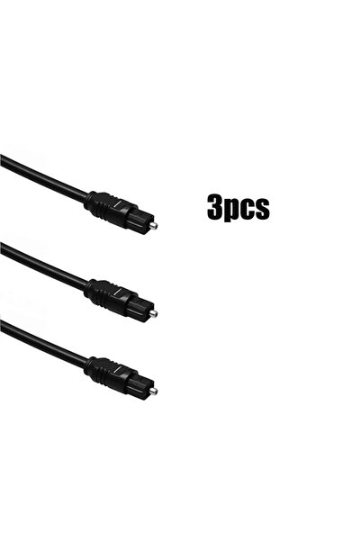 Choice 2 متر أسود 3 قطع 1-3 قطع لكابل الصوت البصري الرقمي المطلي بالذهب Tosli...