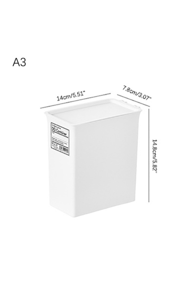 Choice A3 White Laundry Room Storage Box Scent Booster Laundry Beads Powder Container Clothes Clips Case wi