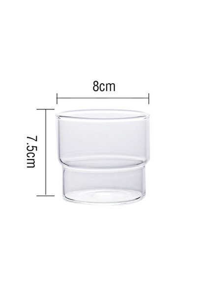 Choice 301-400ml 300ML-Transparent 1PCS Creative Style Glass Coffee Smoothie Cup Heat-Resistant Drink Cup T