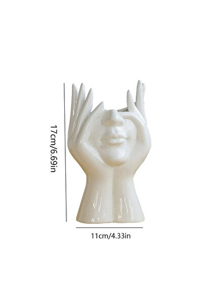 Choice WHITE 1PC ​Vinyl Figure Storage Holders Creative Human Body Art Styling Office Organizers Multifunct