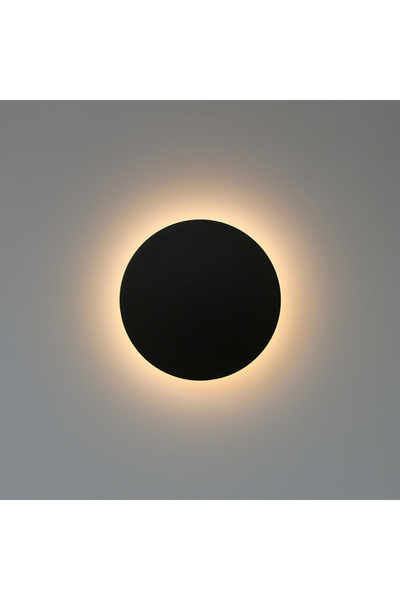 Choice مصباح حائط دائري حديث أسود بقطر 15 سم، أبيض دافئ (2700-3500 كلفن)، 15 سم/20 سم، LED أسود/أبيض/ذهبي