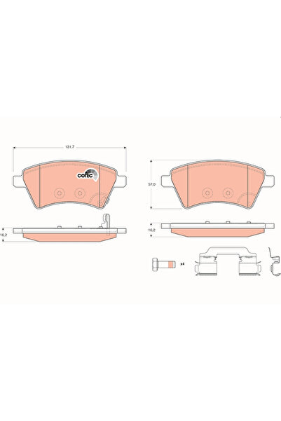 TRW Set Placute Frana Frana Disc Fiat Sedici Suzuki SX4