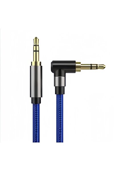 Choice كابل AUX أزرق بطول 1.5 متر، 3.5 ملم ذكر إلى ذكر - سلك صوت ستيريو عالي ...
