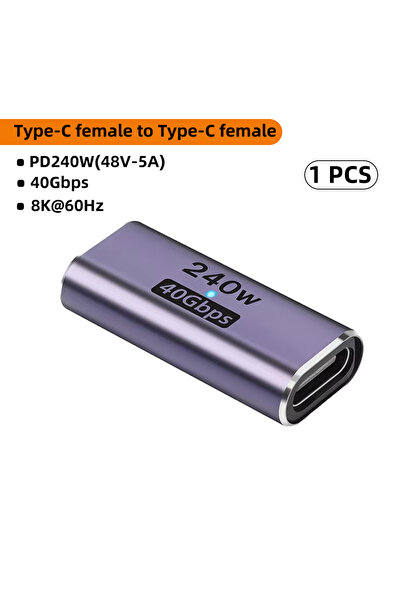 Choice 1 × 240 واط CM-CM ZT محول USB C أنثى إلى أنثى مع PD 240 واط 40 جيجاباي...