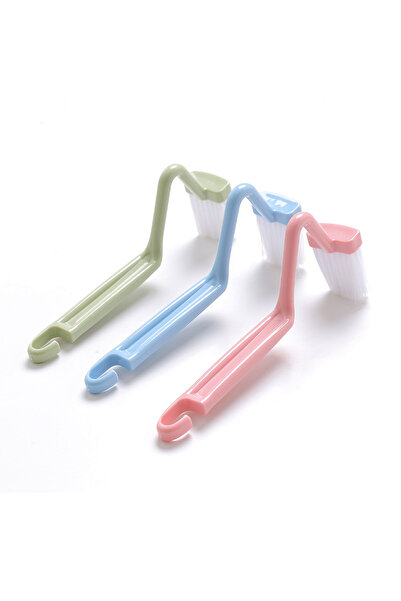 Choice مجموعة من 3 قطع من فرشاة المرحاض المنحنية بمقبض طويل، مكونة من 1/2/3 ق...