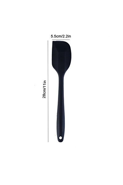 Choice ملعقة كريمة جديدة من السيليكون باللون الأسود، ملعقة زبدة غير لاصقة، أدوات خبز مقاومة للحرارة للمطبخ، DIY