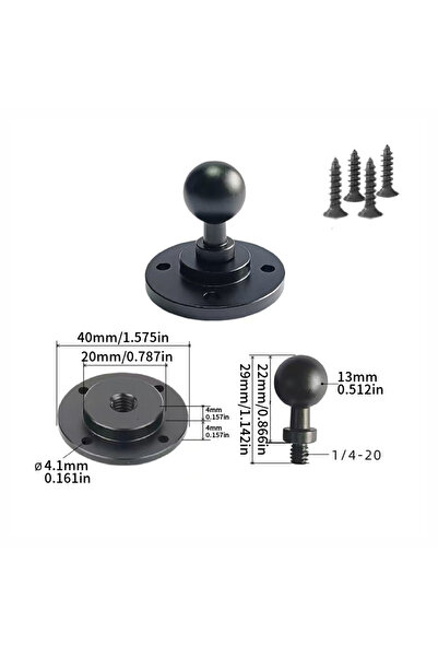 Choice 1 قطعة 13 مم 40 قاعدة 17/25 رأس كروي 40 مم قاعدة محول سلسلة مشبك حامل ...