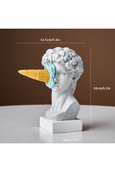 Choice زخرفة شخصية نوردية حديثة على شكل تمثال ديفيد آيس كريم ديكور منزلي منحو...