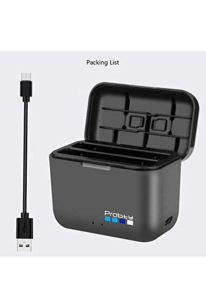 PROBTY PD Charger Fast Battery Charger for Insta360 X5 Dual Fast Charging Cas...