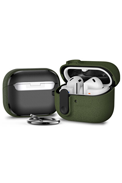 Choice جراب قفل أمان أخضر لسماعات Buds 3، جراب مقاوم للصدمات لسماعات Buds 3 P...