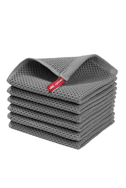 Choice 2pcs Gray Towel Cotton Towel Soft Absorbent Dishcloth Kitchen Dish Rag...