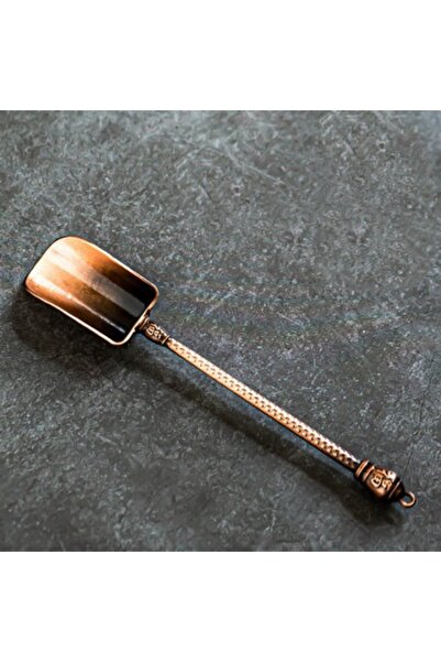 Choice ملعقة شاي من سبائك النحاس الأحمر مع نسيج سحابة ميمونة عتيقة، أداة لتحض...