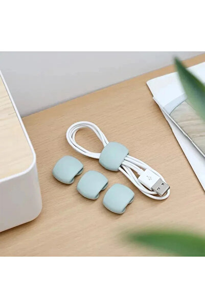 Choice 5 قطع زرقاء 5/10/15/20 قطعة مشابك إدارة الكابلات حاملات أسلاك الشحن ال...