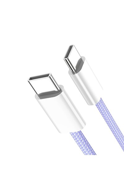 Choice كابل PD 60 واط من النوع C إلى النوع C باللون الأرجواني بطول 2 متر لأجه...