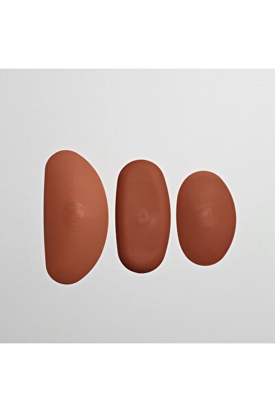 Choice Red Soft Rubber Scraper Set of 3 Pottery Making Tools, Soft Rubber Scraper, Safe and Easy to Bend, S