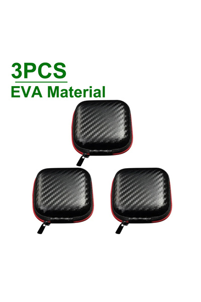 Choice حقيبة تخزين سماعات أذن سلكية من 3 قطع، 6-1 قطعة، صندوق تخزين بسحاب من ...