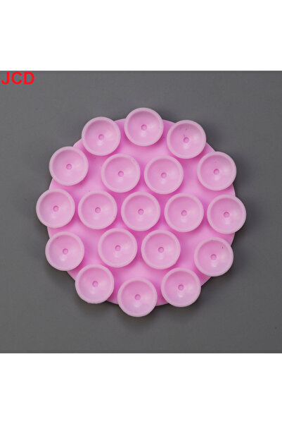 Choice بودرة الورد JCD 1 قطعة حامل هاتف محمول من السيليكون مع كوب شفط مزدوج ا...