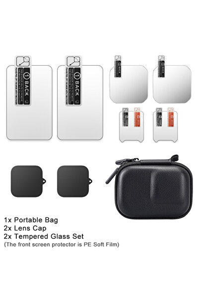 Choice مجموعة من 8 قطع لحماية الشاشة من الزجاج المقوى لكاميرا Insta360 Ace Pr...