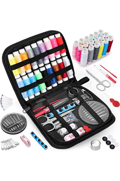 Choice4 طقم خياطة 86 قطعة - صندوق خياطة متعدد الوظائف DIY للخياطة اليدوية وال...