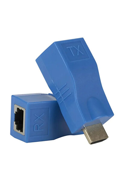 Choice Blue 4K HDMI-compatible Extender to RJ45 LAN Network Extension TX RX Cat5e CAT6 Ethernet Cable 30M F