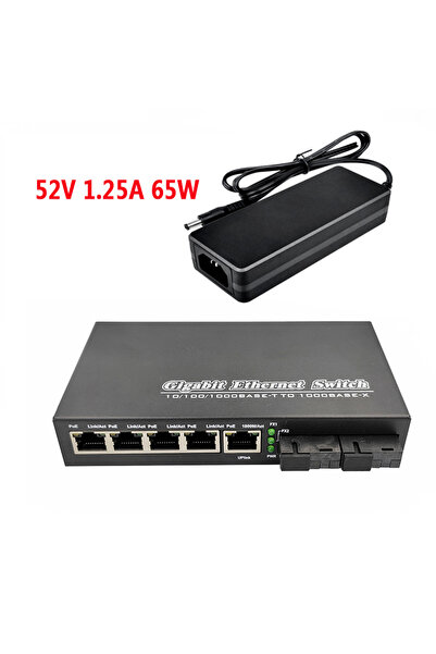 Choice 2F5GE POE Switch POE switch Gigabit Ethernet switch media converter Fi...