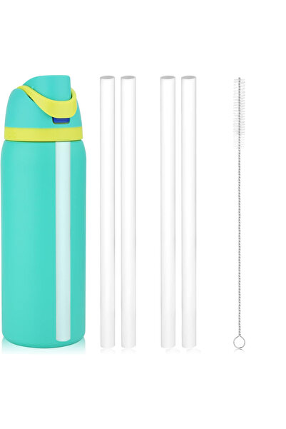 Choice 4PCS White 4/6/12PCS Replacement Straws for Owala Water Bottle 24 oz 32 oz, Reusable Plastic Straws
