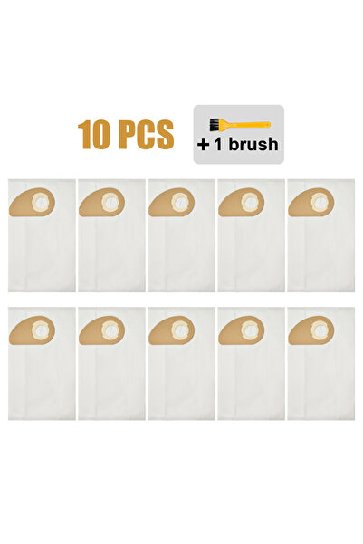 Choice 10 Pcs Bag 1 Brush 10 Vacuum Cleaner Bags for Nilfisk Buddy II Wet and...