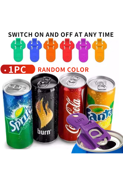 Choice 1 قطعة 1/3/6/12 قطعة فتاحة علب مشروبات متعددة الألوان وغطاء واقٍ - قاب...