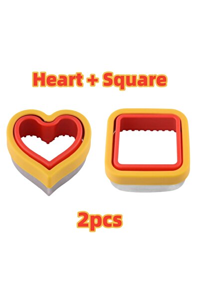 Choice قالب تقطيع ساندويتش من الفولاذ المقاوم للصدأ على شكل قلب مربع مكون من ...