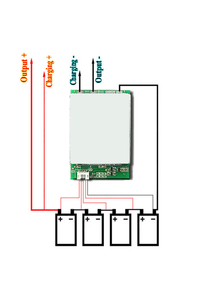 Choice لوحة دائرة حماية بطارية ليثيوم فوسفات الحديد 4S 12V 100A BMS LiFePo4 م...