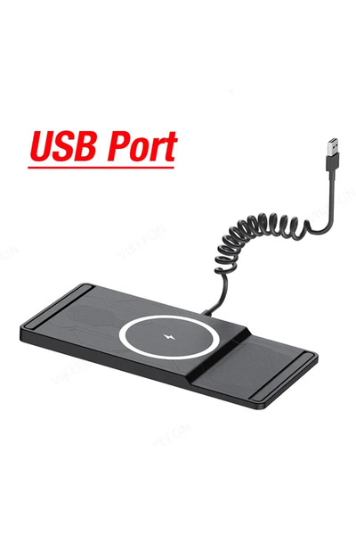 Choice شاحن سيارة لاسلكي جديد بمنفذ USB لهاتف iPhone 16 15 14 13 12 Pro Max S...