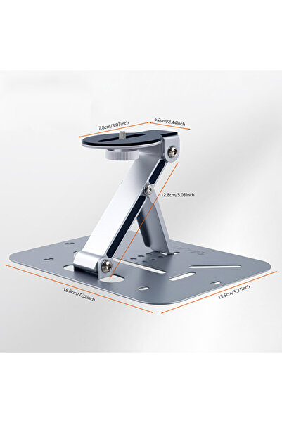 Choice Silver Universal 1/4 Inch Screw Interface Mini Projectors Bracket Desktop Projector Holder Stand Tab