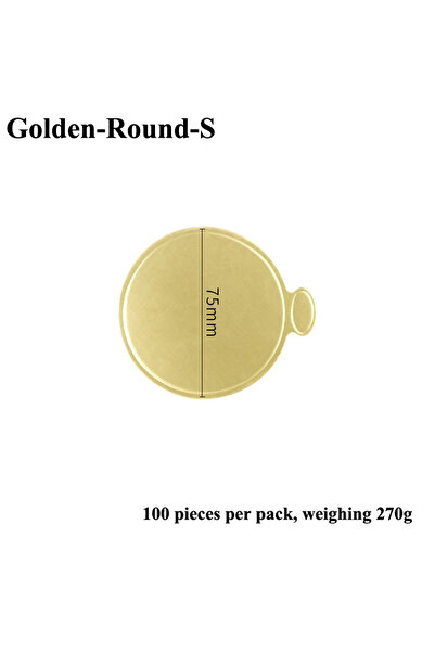 Choice Golden-Round-S Meibum Cake Cardboard 100pcs/Set Golden Paper Board Sil...