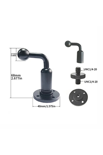 Choice 1 قطعة 17.5 مم 1 4 40 قاعدة 17/25 رأس كروي 40 مم قاعدة محول سلسلة مشبك...