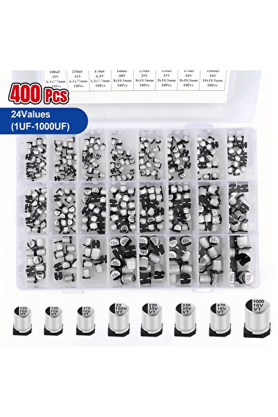 Choice1 10Values-145PCS 145PCS/400PCS capacitor kit Aluminum Electrolytic SMD...