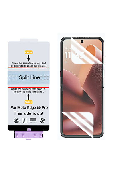 Choice7 واقي شاشة عالي الوضوح من مادة TPU الناعمة لهاتف موتورولا إيدج 60 فيوج...