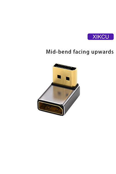 Choice Up 90 DP M-F Gold Plated Vertical Bend Adapter DP1.4 8K60Hz Monitor Computer Graphics Card DP Interf