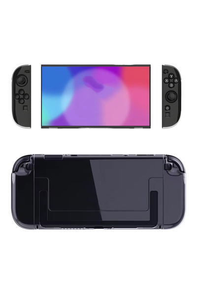 Choice Clear TPU+PC Transparent Case for Nintendo Switch 2 Joycon Protective Shell Cover Shockproof Protect