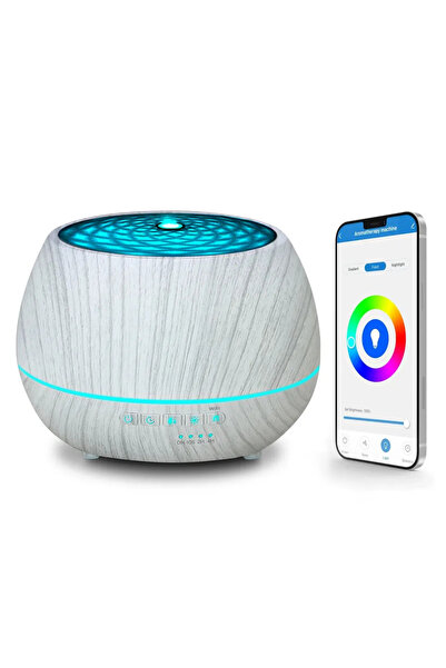 Choice جهاز ترطيب الهواء تويا واي فاي سمارت-بي من تويا، جهاز ترطيب الهواء تويا سمارت واي فاي، موزع الزيوت العطرية، 500 مل، 7 ألوان، LE