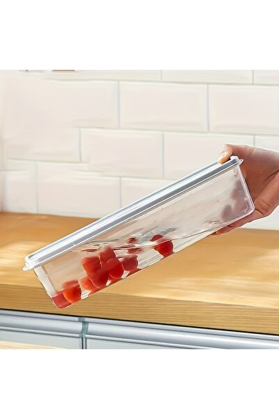 Choice حاوية تخزين خضراوات بلاستيكية قابلة لإعادة الاستخدام، قطعة واحدة بيضاء...