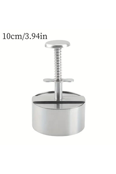 choice2 10 سم 1 قطعة من الفولاذ المقاوم للصدأ فطيرة همبرغر يدوية من اللحم وال...