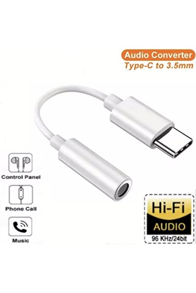 Xiaomi C to 3.5mm white Type C To 3.5mm Aux Adapter USB TypeC to 3.5mm AUX Jack Audio Cable Earphone Cable