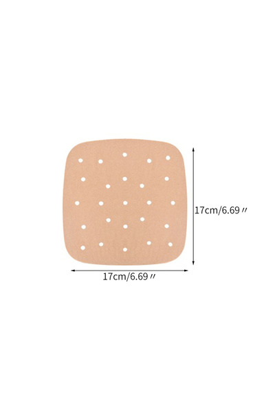 Choice 17 سم 50 قطعة من بطانات ورق البرشمان لمقلاة الهواء مربعة الشكل غير لاص...