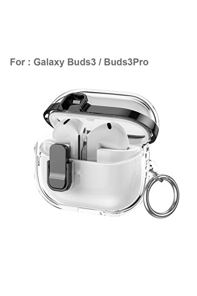 Choice Black Transparent Secure Lock Earphone Cover For Buds 3 / Buds 3 Pro C...