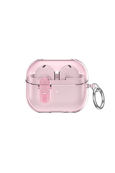 Choice غطاء حماية وردي اللون لسماعات سامسونج Buds3 Pro، مزود بقفل أمان، لحماي...