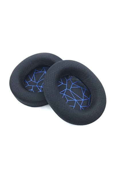 Choice وسائد أذن بديلة من القماش الأسود باللون الأزرق لسماعات SteelSeries Arc...