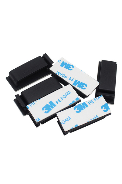 Choice 10 قطع من مشبك تثبيت الأسلاك Fc-30 الأسود، مشبك لاصق لعلب الكابلات، مش...